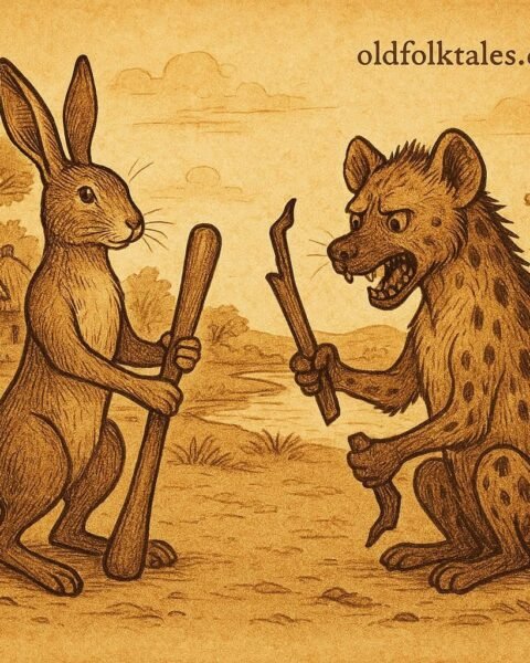 Hare and Hyena with pestles – Wolof folktale