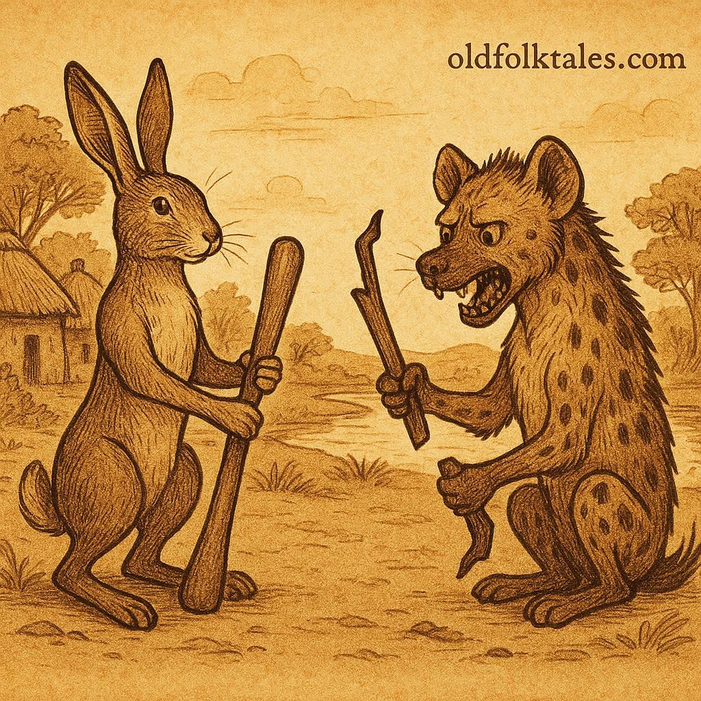Hare and Hyena with pestles – Wolof folktale