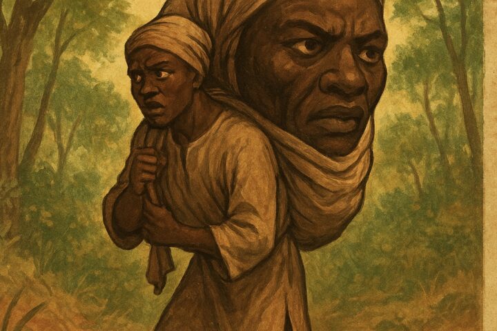 A man carrying a mysterious head wrapped in cloth on his back – Wolof Folktale