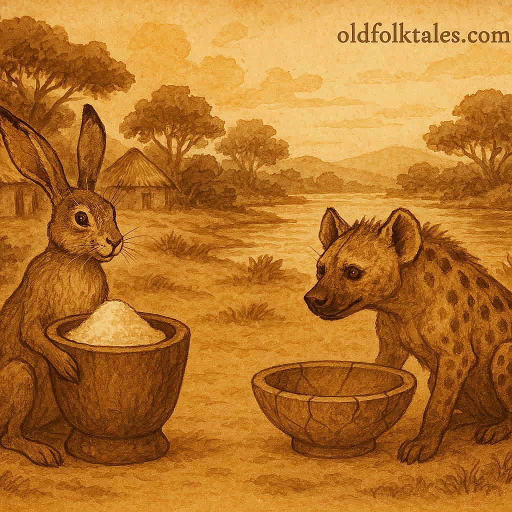 Hare and Hyena with mortars – Wolof folktale