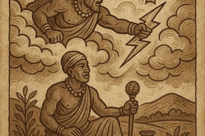 Sagbata ruling the earth and Hevioso ruling the sky with thunder – Dahomean Fon folktale
