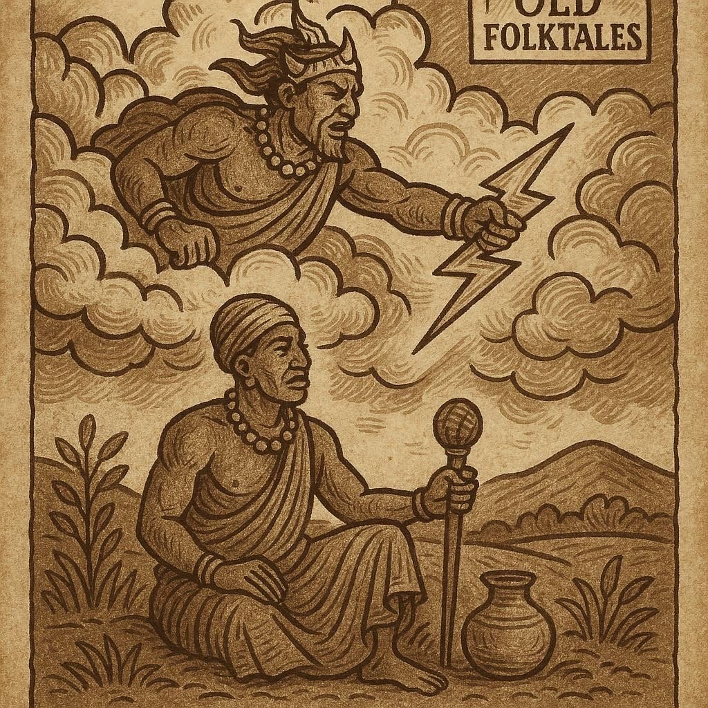 Sagbata ruling the earth and Hevioso ruling the sky with thunder – Dahomean Fon folktale