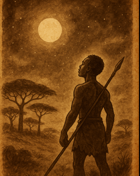 This is the story of the Hunter Who Chased the Moon