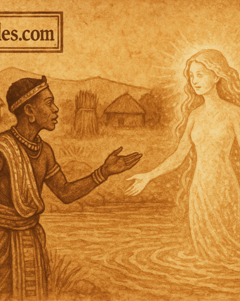 Shimmering river maiden meeting young man Xhosa folklore South Africa