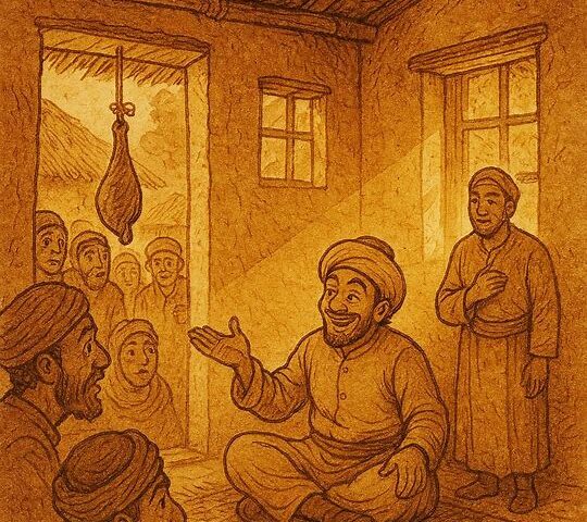 Abunawas the clever jester ensures justice for a man wronged in a sea bet, Eritrean folktale.