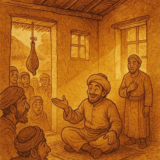 Abunawas the clever jester ensures justice for a man wronged in a sea bet, Eritrean folktale.