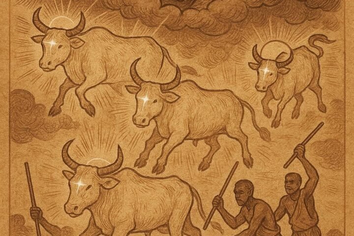 The Sky Cattle of Nhialic – Dinka Myth, South Sudanese Folktales