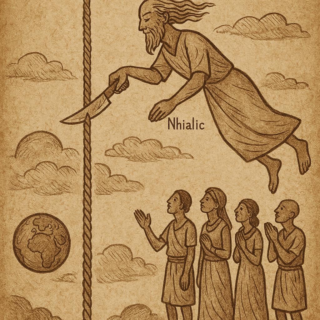 The Rope Between Heaven and Earth, Dinka creation myth – South Sudanese Folktales