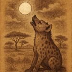Why the Hyena Howls at Night – South Sudanese Folktale Illustration
