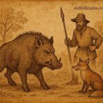 A boar, fox, and farmer in an Eritrean Tigrean folktale where misplaced trust and cunning advice lead to ruin.