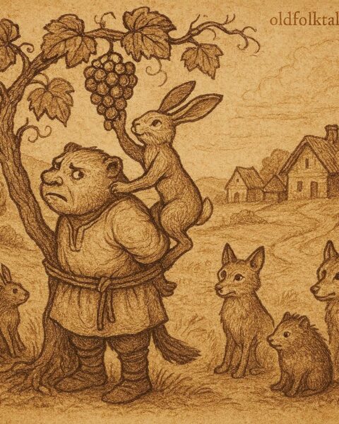 Hare tricks the Village Chief by tying him to a grape tree in this Mossi folktale from Burkina Faso.