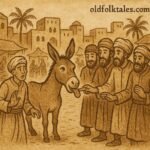 In a Moroccan marketplace, villagers line up to touch a donkey’s tongue, while a nervous thief avoids touching it, revealing his guilt