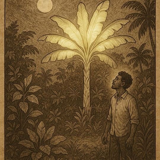 The Banana Tree Bride – Seychellois Spirit Love Tale | FolktalesAfrica.com a Seychellois farmer meeting the spirit of a banana tree who becomes his bride, inspired by the folktale “The Banana Tree Bride