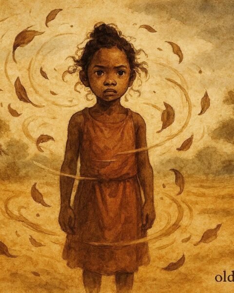 A girl controlling wind, Malagasy folktale about imbalance and responsibility.