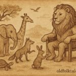 Explore an Eritrean folktale where a lion judges disputes among animals, teaching lessons about justice, fairness, and leadership in African tradition.