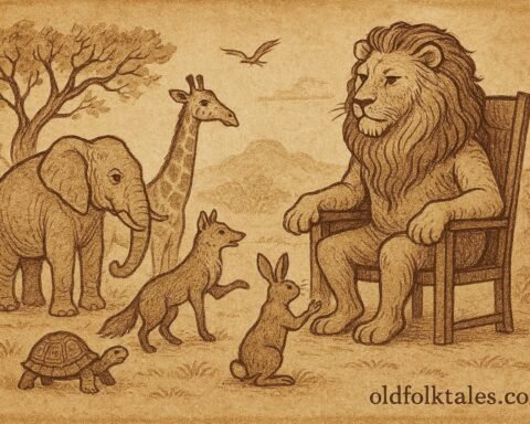 Explore an Eritrean folktale where a lion judges disputes among animals, teaching lessons about justice, fairness, and leadership in African tradition.