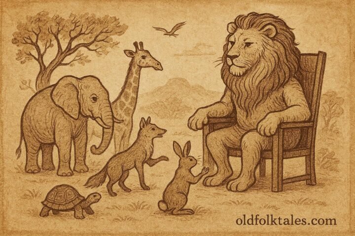 Explore an Eritrean folktale where a lion judges disputes among animals, teaching lessons about justice, fairness, and leadership in African tradition.