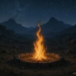 Eternal ceremonial flames burning in the mountains of Erigavo protecting highland communities
