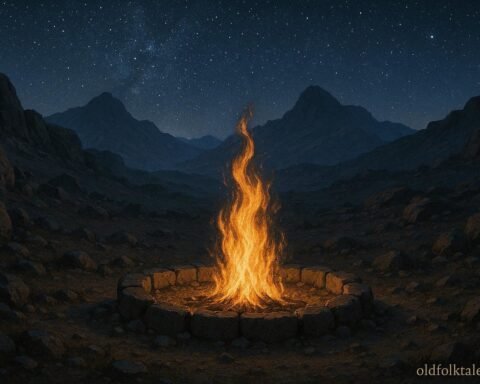 Eternal ceremonial flames burning in the mountains of Erigavo protecting highland communities