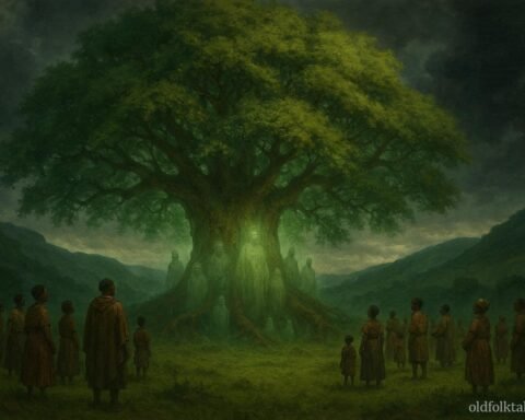 Villagers protecting a giant sacred ancestral tree in Mpumalanga South Africa