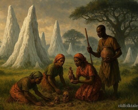 Ancient white ant hills in Kasanka surrounded by villagers uncovering ancestral secrets