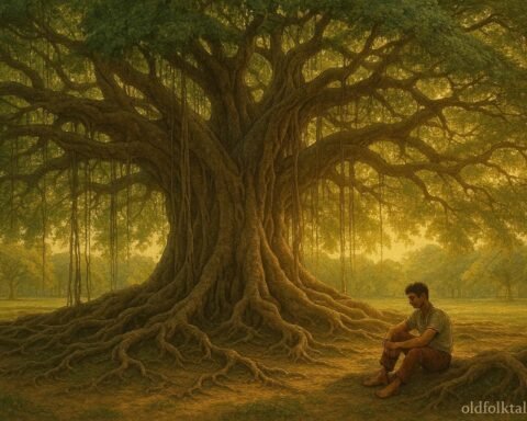 An enormous ancient banyan tree in Pamplemousses believed to preserve the memories and histories of generations.