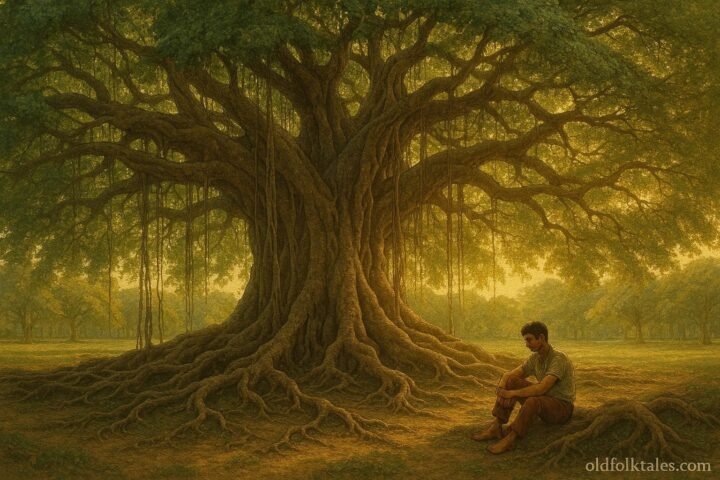 An enormous ancient banyan tree in Pamplemousses believed to preserve the memories and histories of generations.