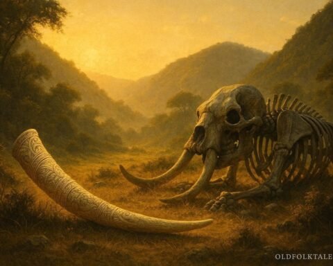 A sacred ivory horn in a hidden valley that sounds whenever leaders neglect their responsibilities to the people.