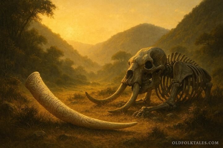 A sacred ivory horn in a hidden valley that sounds whenever leaders neglect their responsibilities to the people.