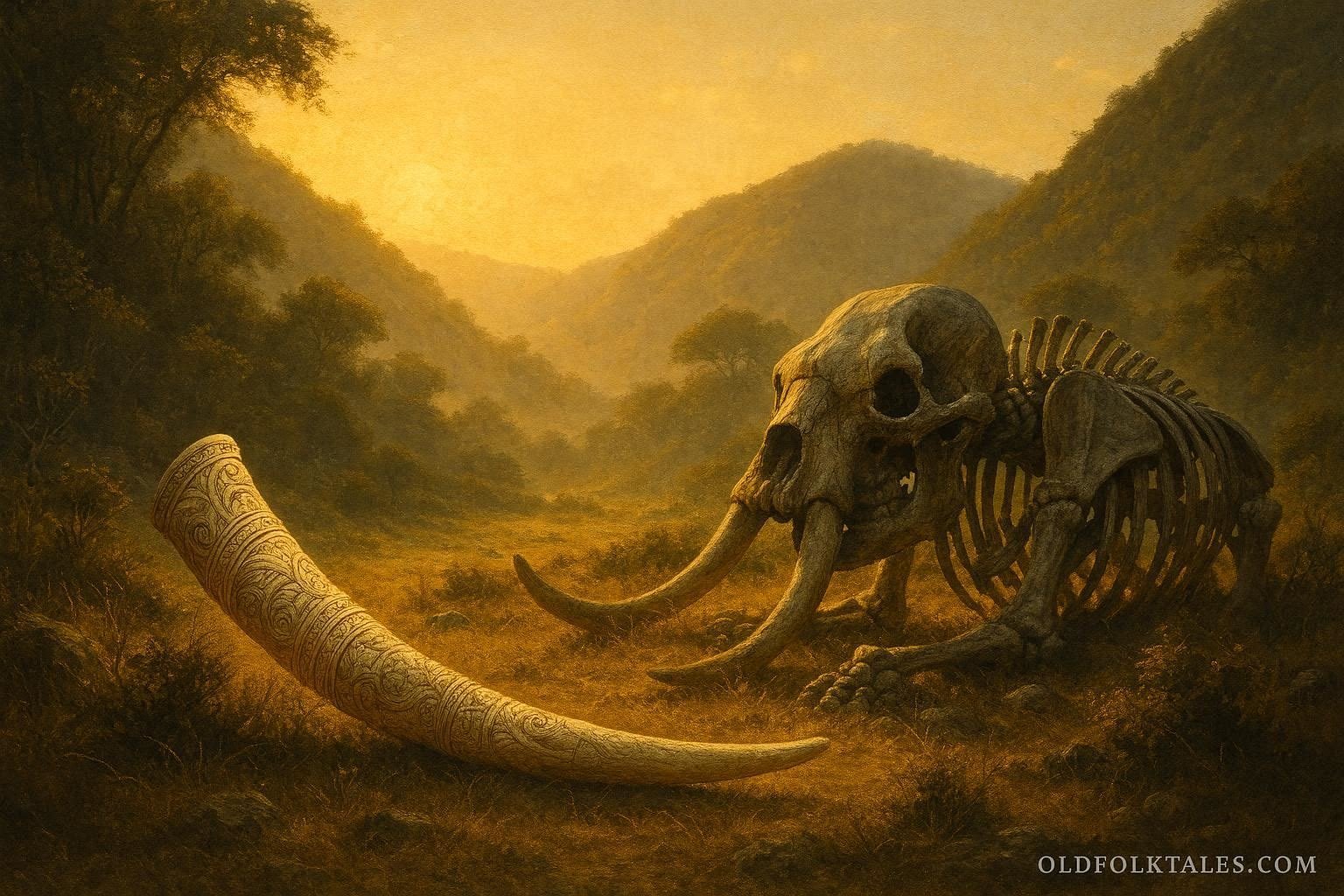 A sacred ivory horn in a hidden valley that sounds whenever leaders neglect their responsibilities to the people.