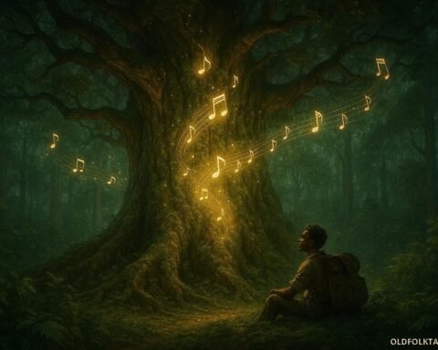 A giant forest tree in Zambia whose songs preserve forgotten stories and ancestral history.