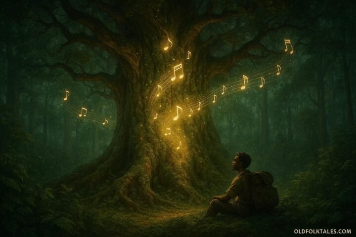 A giant forest tree in Zambia whose songs preserve forgotten stories and ancestral history.