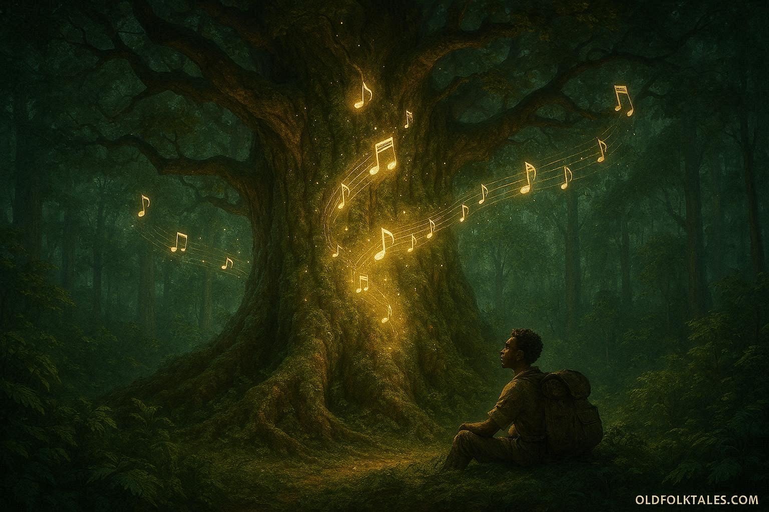 A giant forest tree in Zambia whose songs preserve forgotten stories and ancestral history.