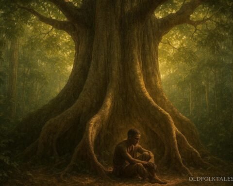 A giant ceiba tree in Río Muni believed to preserve ancestral wisdom and forgotten histories.