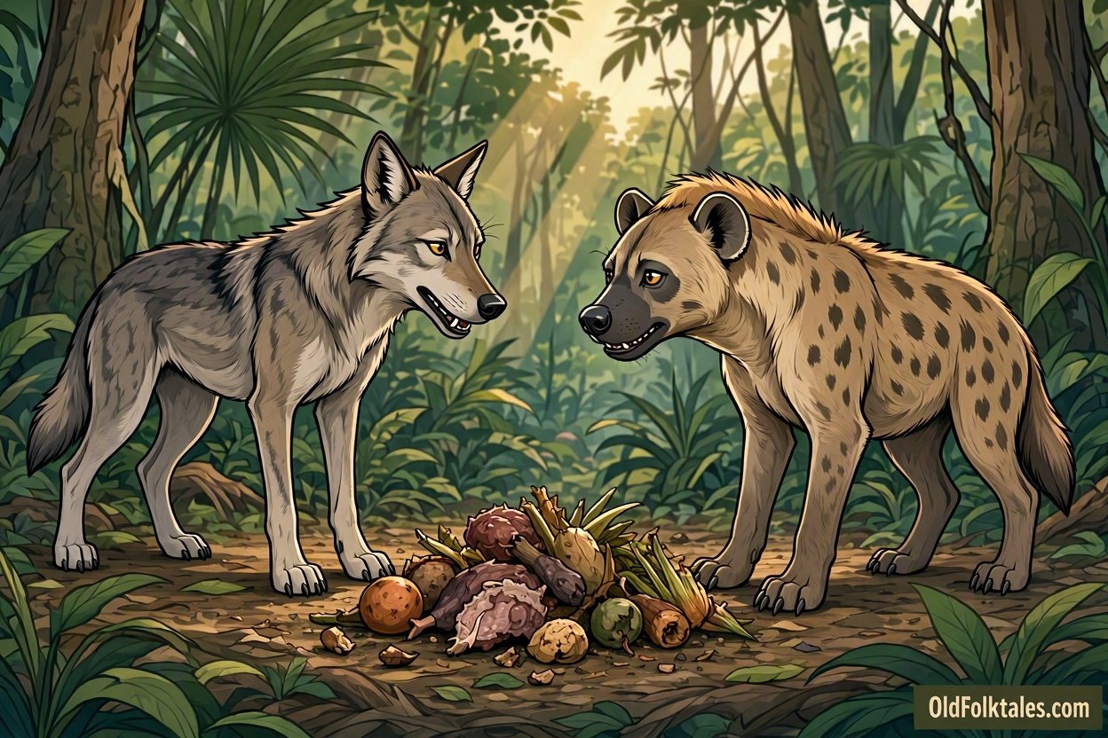 The Wolf and Hyena face each other as their fragile alliance falls apart.
