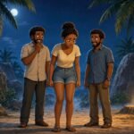 Three friends react to a mysterious sound that makes one believe danger is beneath the earth.