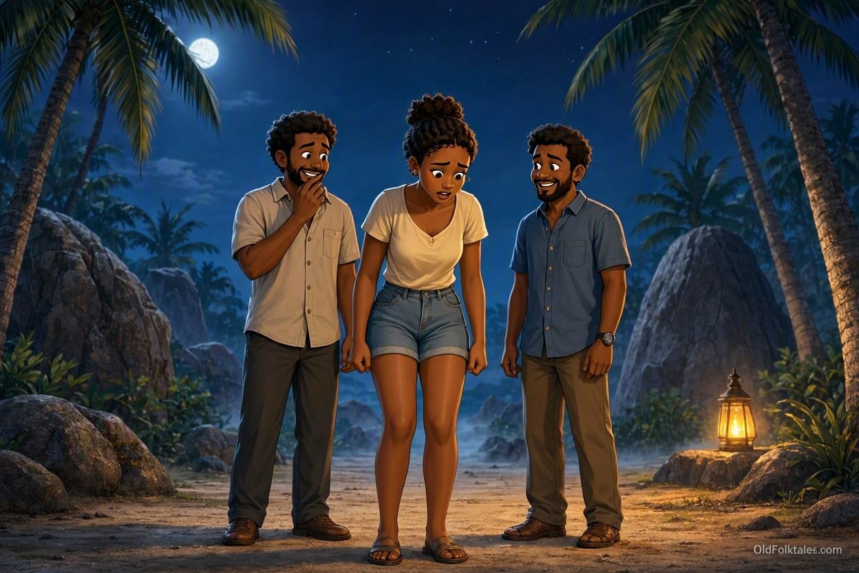 Three friends react to a mysterious sound that makes one believe danger is beneath the earth.