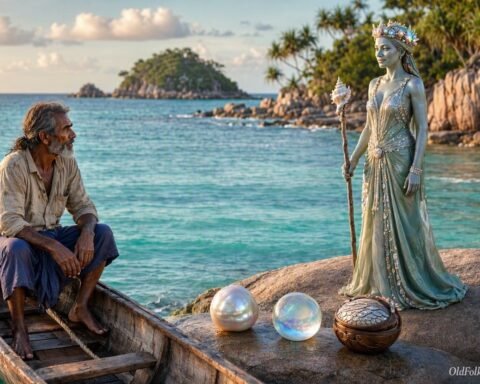 A poor fisherman receives three magical gifts from the Queen of the Sea.