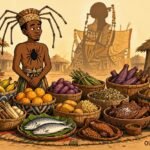 Kacou Ananzè presents a huge collection of foods for God’s impossible marriage challenge.