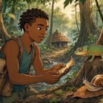 Lendjè faces a frightening marriage custom after helping a hungry chameleon and snail.
