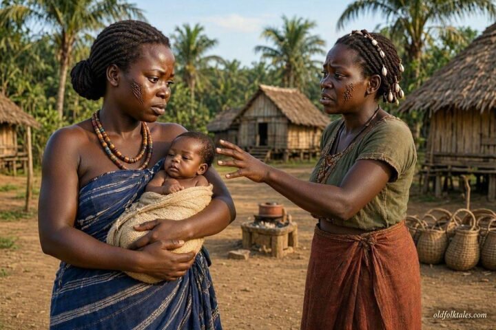 Ilombè searches for her stolen baby after a jealous woman takes the child.