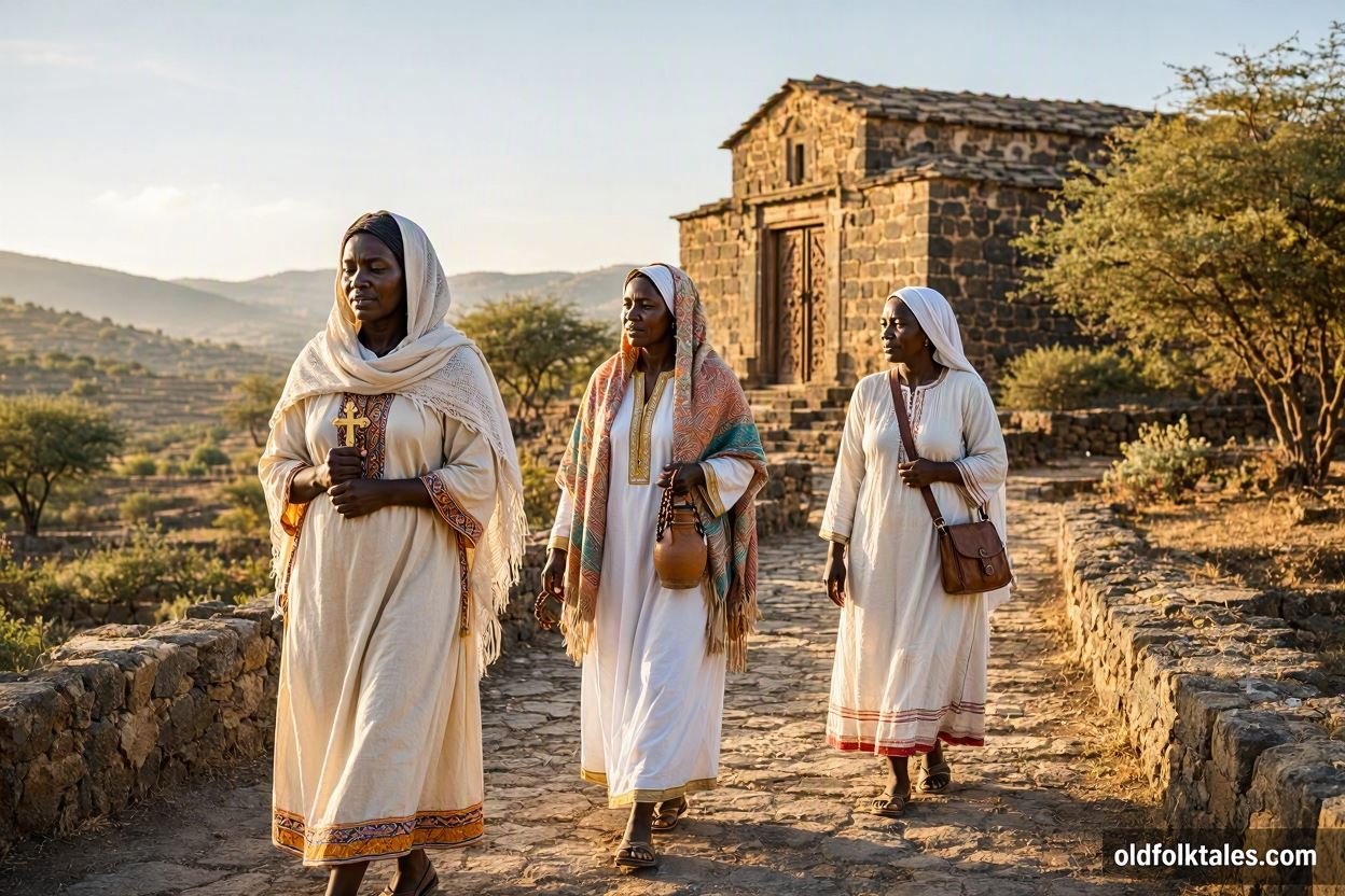 Three Marys and the sacred House of Mary in the Eritrean village of Galab