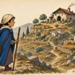 Thizourith Imellah travelling through the Kabyle mountains after escaping the ogre’s world
